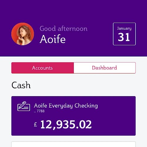 Aoife Bank Mobile App